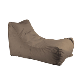 Πουφ Πολυθρόνα CLEM 100% Αδιάβροχο Καφέ Ύφασμα 106x70x67cm