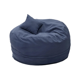 Πουφ Σκαμπό CLEMMY 100% Αδιάβροχο Με UV Προστασία Αποσπώμενο Κάλυμμα Μπλε Ύφασμα 95x95x70cm