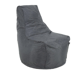 Πουφ Πολυθρόνα JENETH 100% Αδιάβροχο Γκρι Ύφασμα 77x77x90cm