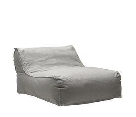 Πουφ Πολυθρόνα LAMAI 100% Αδιάβροχο Με UV Προστασία Γκρι Ύφασμα 105x110x60cm