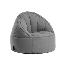 Πουφ Πολυθρόνα LINDE Γκρι Ύφασμα 70x75cm