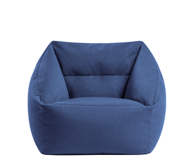 Πουφ Πολυθρόνα MAZIA Μπλε Ύφασμα 64x64x66.5cm