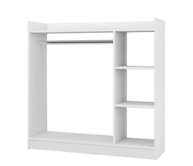 Κρεμάστρα Δαπέδου ZOLA Λευκό Μοριοσανίδα/Μέταλλο 123.6x35x120cm