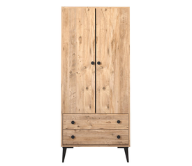 Ντουλάπα Δίφυλλη AMARI Δρυς Μοριοσανίδα 82x48x180cm