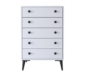 Συρταριέρα AMARI Λευκό Μοριοσανίδα 72x43x114cm