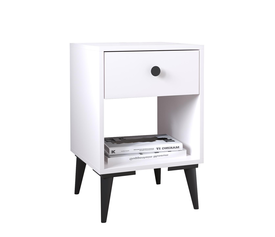 Κομοδίνο AMARI Λευκό Μοριοσανίδα 43x43x67.5cm