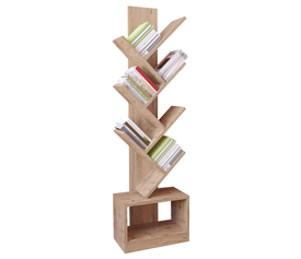 Βιβλιοθήκη BADRU Δρυς Μοριοσανίδα 40x19.5x150cm