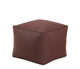 Πουφ KHEPRI Κόκκινο Ύφασμα 45x45x37cm
