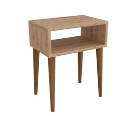 Κομοδίνο GANIRU Δρυς Μοριοσανίδα/Ξύλο 45x30x60cm