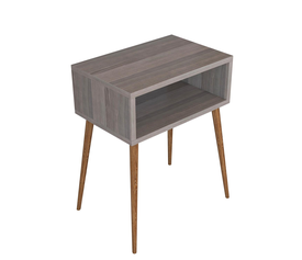 Κομοδίνο GANIRU Cordoba Μοριοσανίδα/Ξύλο 45x30x60cm