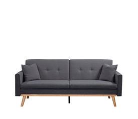 Καναπές Κρεβάτι BELVIA Σκούρο Γκρι 202x89x83cm