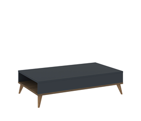 Τραπεζάκι Σαλονιού AVELINE Ανθρακί/Δρυς Μοριοσανίδα/Μελαμίνη 105x60x35cm