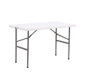 Τραπέζι Catering LIME Πτυσσόμενο (Βαλίτσα) Λευκό/Γκρι HDPE/Μέταλλο 120x60x74cm