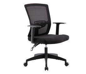 BF2910 Πολυθρόνα Γραφείου Μαύρο Mesh - Ύφασμα Μαύρο
