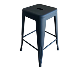 RELIX Σκαμπό Bar H.65cm, Στοιβαζόμενο, Μέταλλο Βαφή Μαύρο Extra Matte