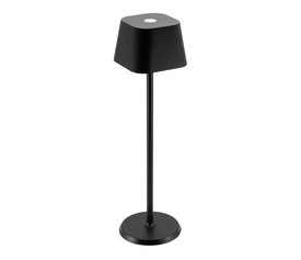 Επιτραπέζιο Φωτιστικό LED Φορητό GEORGINA Μαύρο Αλουμίνιο 11x11x37.7cm