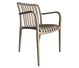 Πολυθρόνα Κήπου TAHITI Μπεζ PP 58x56x81cm