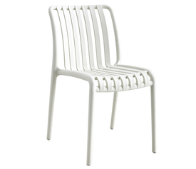 Καρέκλα Κήπου TAHITI Λευκό PP 60x47x80cm