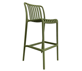 Σκαμπό Bar TAHITI Πράσινο PP 47x38x102cm