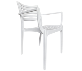 Πολυθρόνα Κήπου BORA-BORA Λευκό PP 57x57x83cm