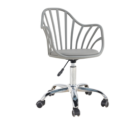 Καρέκλα Γραφείου SRI-LANKA Γκρι Σκούρο PP/PU 56.5x55.5x83cm