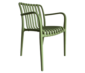 Πολυθρόνα Κήπου TAHITI Πράσινο PP 58x56x81cm