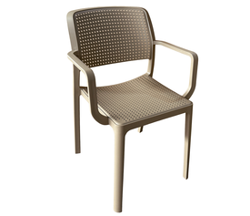 Πολυθρόνα Κήπου CALORA Cappuccino PP 55x54.5x83cm