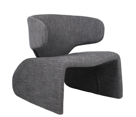 Πολυθρόνα HIMALIA Γκρι Ύφασμα/Μέταλλο/Ξύλο 73x78x75cm