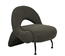 Πολυθρόνα PASIPHAE Πράσινο Ύφασμα/Μέταλλο/Ξύλο 80x86x80cm