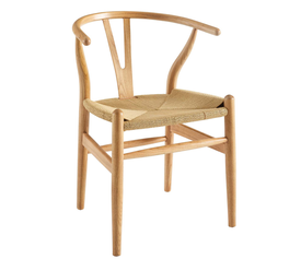 Καρέκλα Επαγγελματική DIONE Δρυς Ξύλο/Σχοινί 49x42x78cm