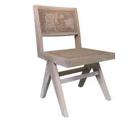 Καρέκλα Επαγγελματική LAPETUS Sonoma Ξύλο/Rattan 51x44x86cm