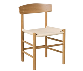 Καρέκλα Επαγγελματική ASTERIA Φυσικό Ξύλο/Σχοινί 48x40x83cm