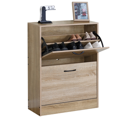 Παπουτσοθήκη BRANTLEY Δρυς Μοριοσανίδα 60x24x81cm