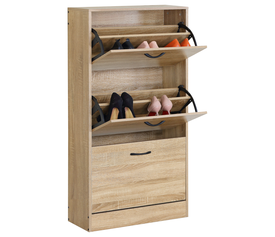 Παπουτσοθήκη BRANTLEY Δρυς Μοριοσανίδα 60x24x116cm