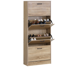 Παπουτσοθήκη BRANTLEY Δρυς Μοριοσανίδα 60x24x150cm