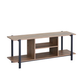 Έπιπλο Τηλεόρασης PENWYN Καφέ/Μαύρο Μοριοσανίδα/Μέταλλο 120x35x46cm