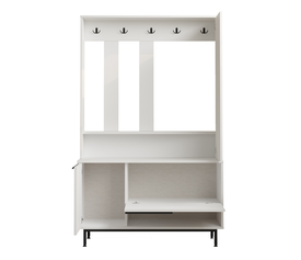 Έπιπλο Εισόδου LAXFIELD Λευκό Μοριοσανίδα/Μέταλλο 35.5x112.2x178.2cm