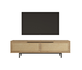 Έπιπλο Τηλεόρασης CORNWALL Φυσικό Μοριοσανίδα/Μέταλλο 160x35.5x45.1cm