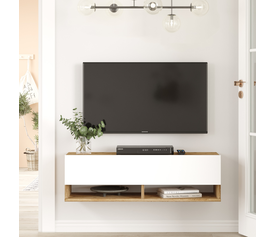 Έπιπλο Τηλεόρασης BEXLEY Πεύκο/Λευκό Μοριοσανίδα 100x31.6x29.6cm