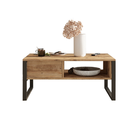 Τραπεζάκι Σαλονιού ALPERTON Φυσικό Μοριοσανίδα/Μέταλλο 100x59.7x44.4cm