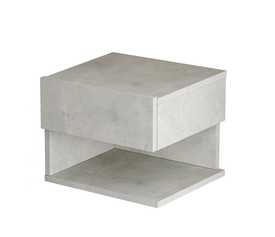 Κομοδίνο CHADWELL Ανοιχτό Γκρι Με Εφέ Τσιμέντο Μοριοσανίδα 40x35.3x31.3cm