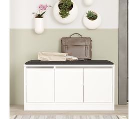 Έπιπλο Εισόδου CROFTON Λευκό Μοριοσανίδα 89.6x35.5x45.8cm