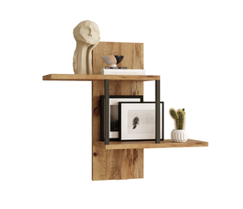 Ράφι Τοίχου DERRY Πεύκο Μοριοσανίδα/Μέταλλο 66x19.5x60cm