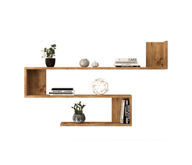 Ράφι Τοίχου EALING Πεύκο Μοριοσανίδα 120x14x71.4cm