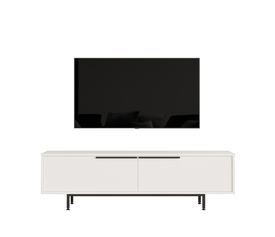 Έπιπλο Τηλεόρασης FINCHLEY Λευκό Μοριοσανίδα/Μέταλλο 35.5x160x45.1cm