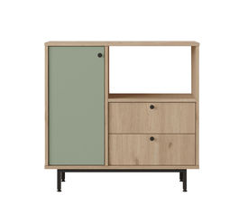 Ντουλάπι Κουζίνας GLASGOW Φυσικό/Φυστικί Μοριοσανίδα/Μελαμίνη 88x35.5x85cm