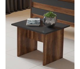 Τραπεζάκι Γραφείου ELTHAM Baroque/Ανθρακί Μοριοσανίδα/Μελαμίνη 60x50x46.3cm