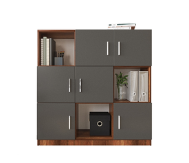 Βιβλιοθήκη ELTHAM Baroque/Ανθρακί Μοριοσανίδα/Μελαμίνη 119.9x37.6x121.8cm