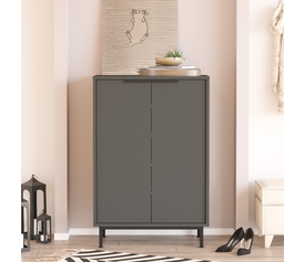 Παπουτσοθήκη BUTE Ανθρακί Μοριοσανίδα/Μελαμίνη 105.6x35.5x72cm