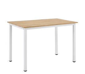 Τραπέζι Τραπεζαρίας VERDELL Sonoma/Λευκό Μέταλλο/Μοριοσανίδα 110x70x76cm